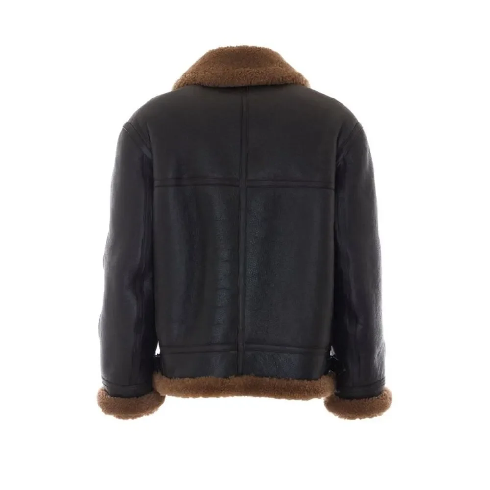 Saint Laurent Men Leather Biker Jacket